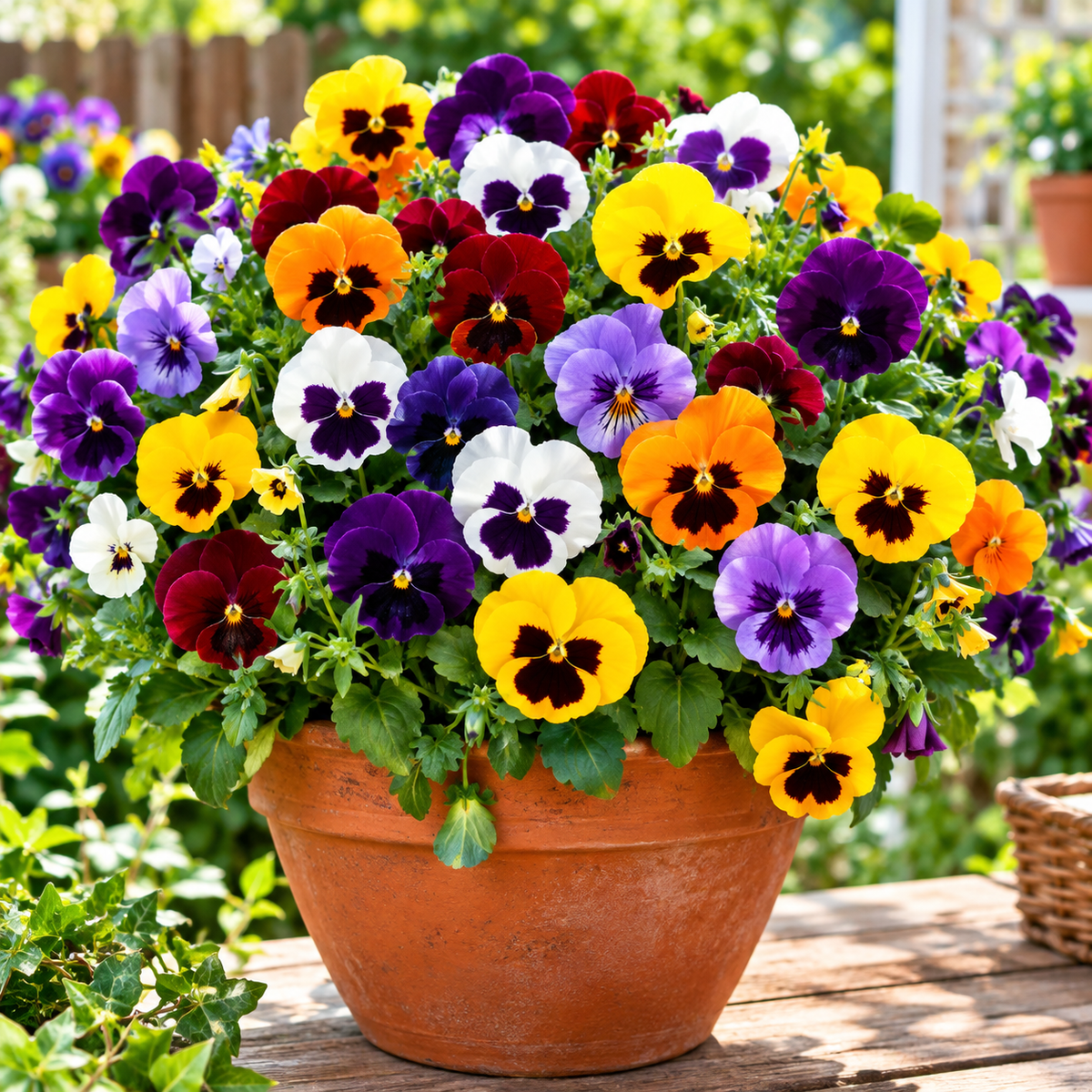Pansy F1 Hybrid Mix | Pack of 30-35 Seeds | Imported Variety