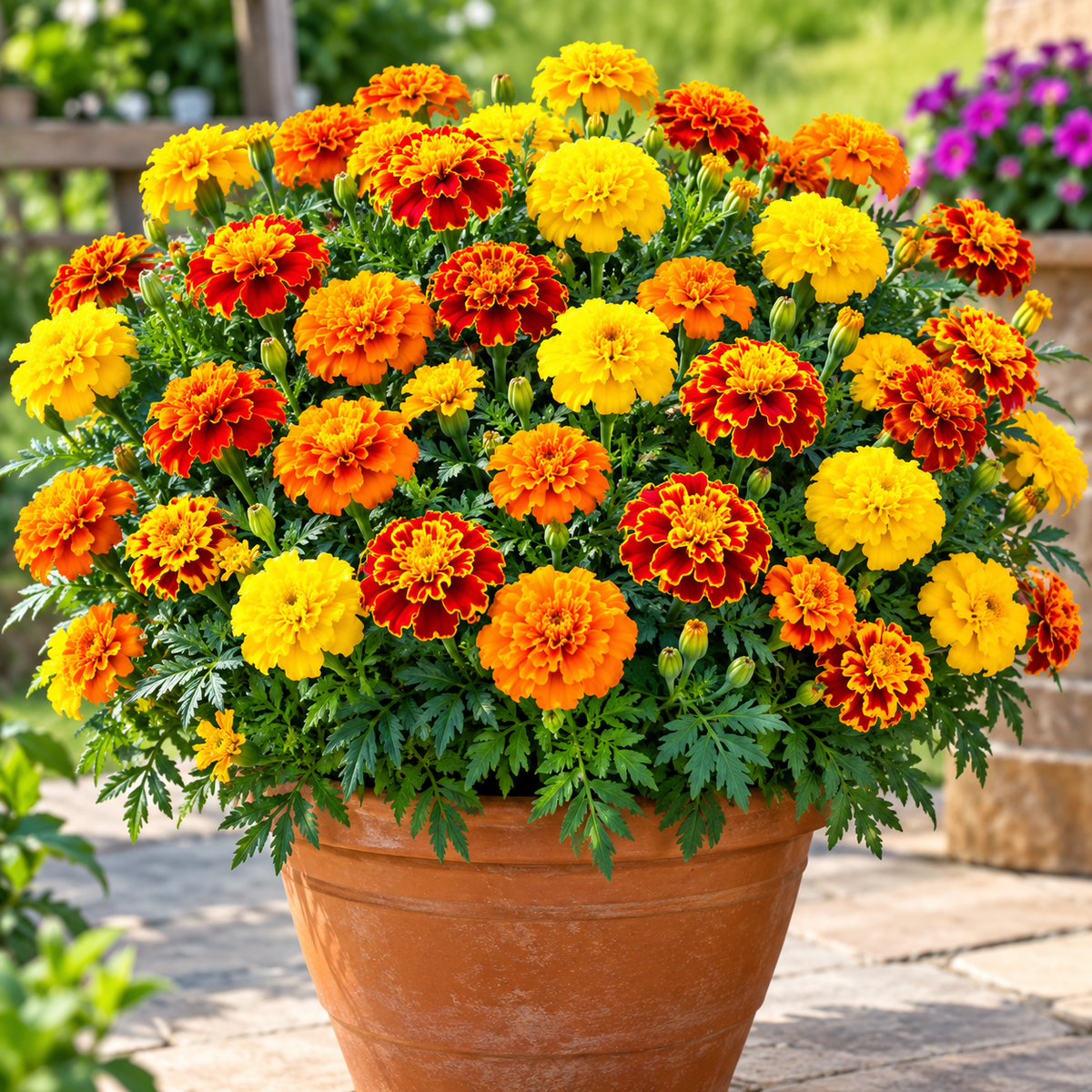 French Marigold Bonanza F1 Hybrid Mix | Pack of 25-30 Seeds | Imported Variety