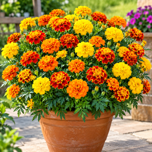 French Marigold Bonanza F1 Hybrid Mix | Pack of 25-30 Seeds | Imported Variety