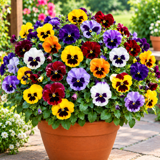 Pansy F1 Hybrid Mix | Pack of 100 Seeds | Imported Variety